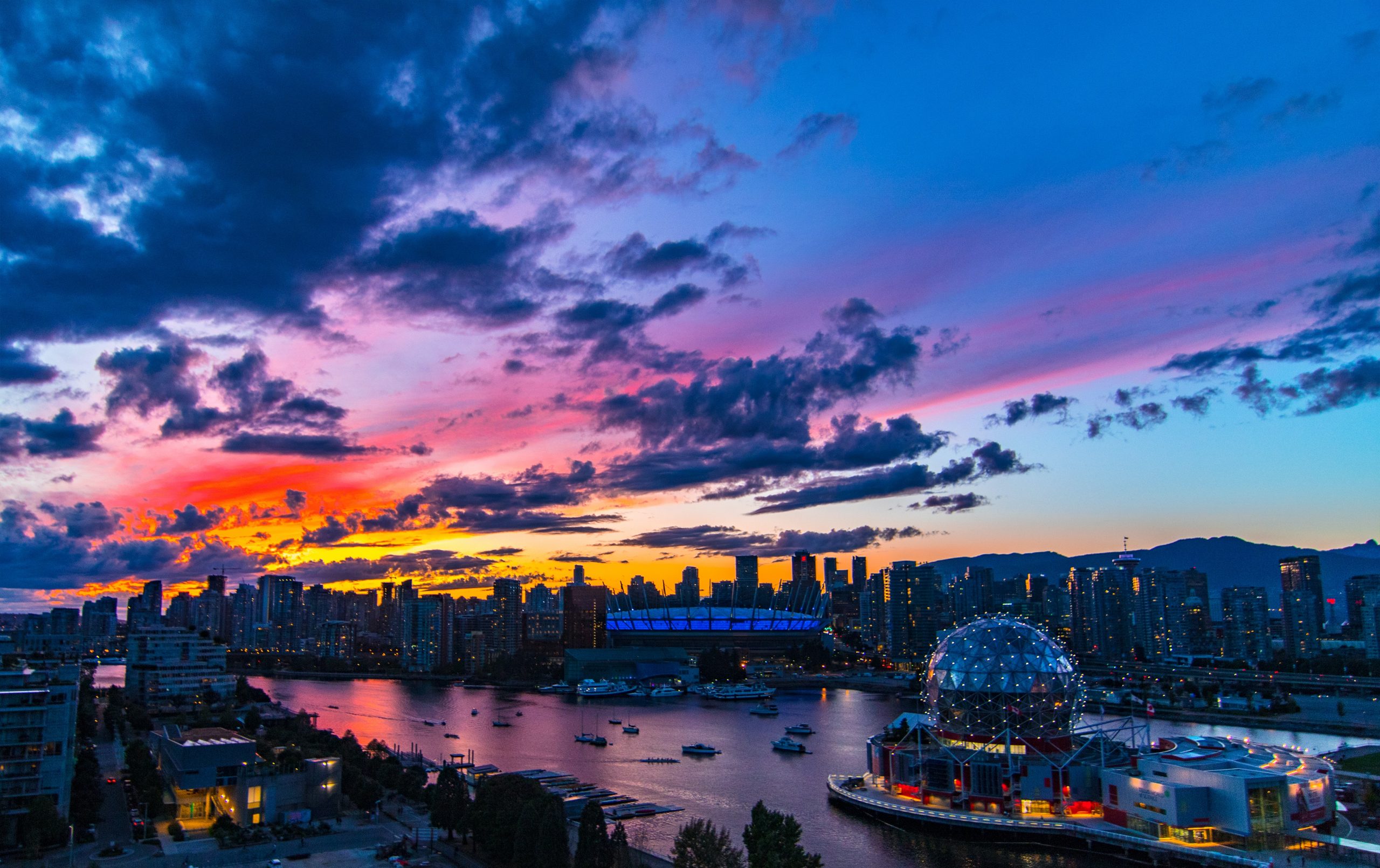 Sunset Downtown Vancouver